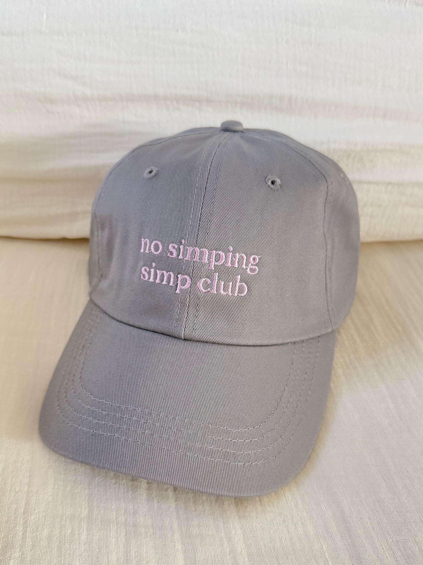 No simping simp club logo cap