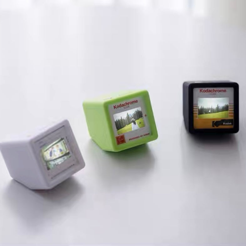 Customised vintage photo print with baby TV display