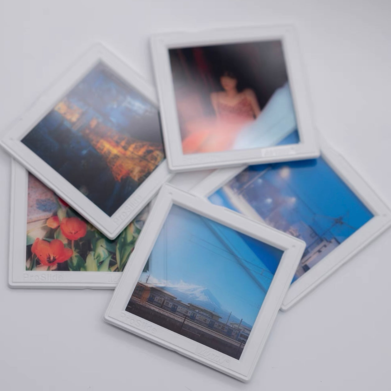 Customised vintage photo print with baby TV display
