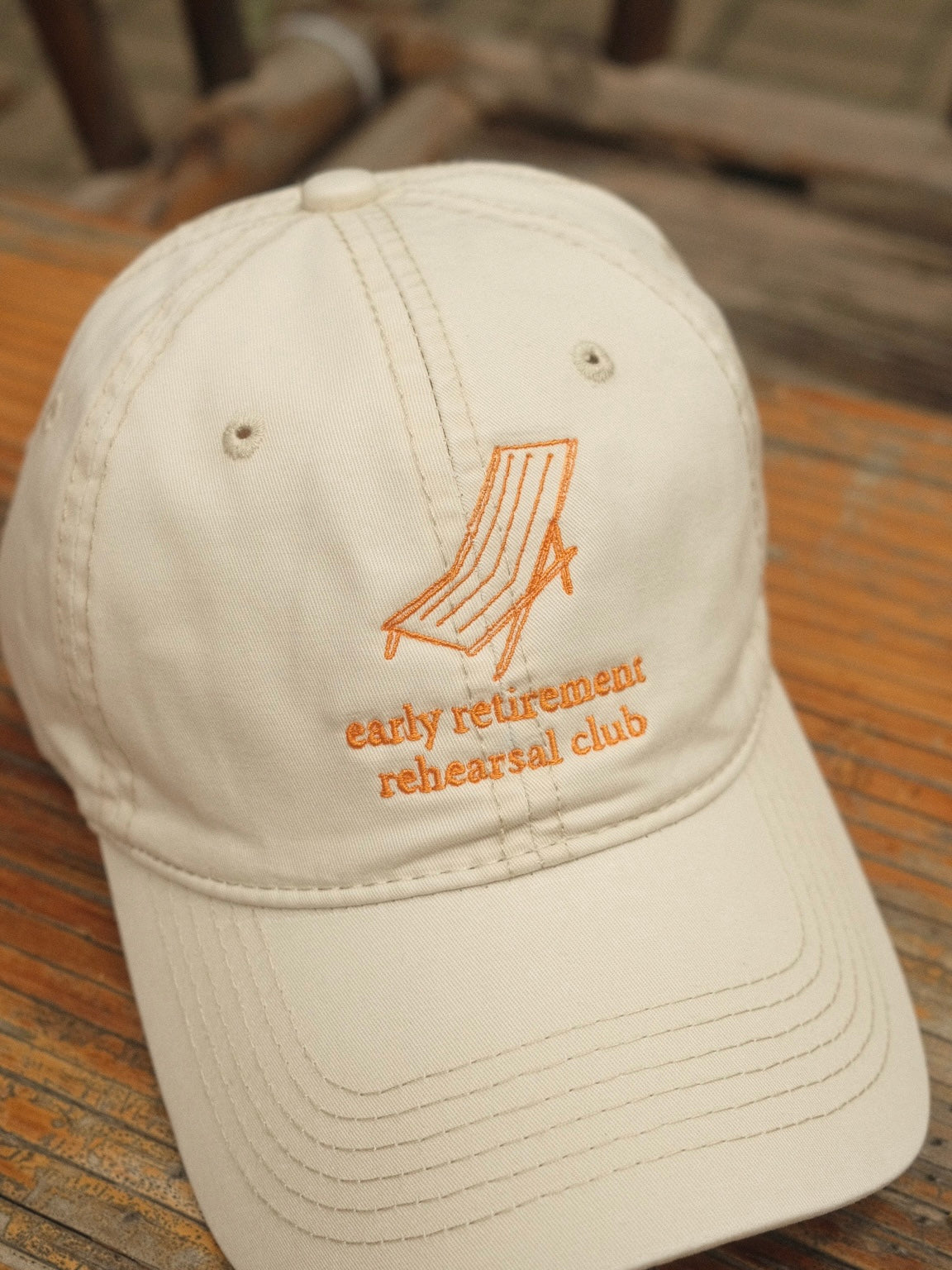 "Early retirement" embroidery cap