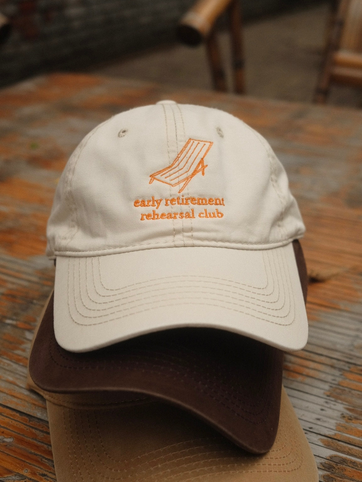 "Early retirement" embroidery cap