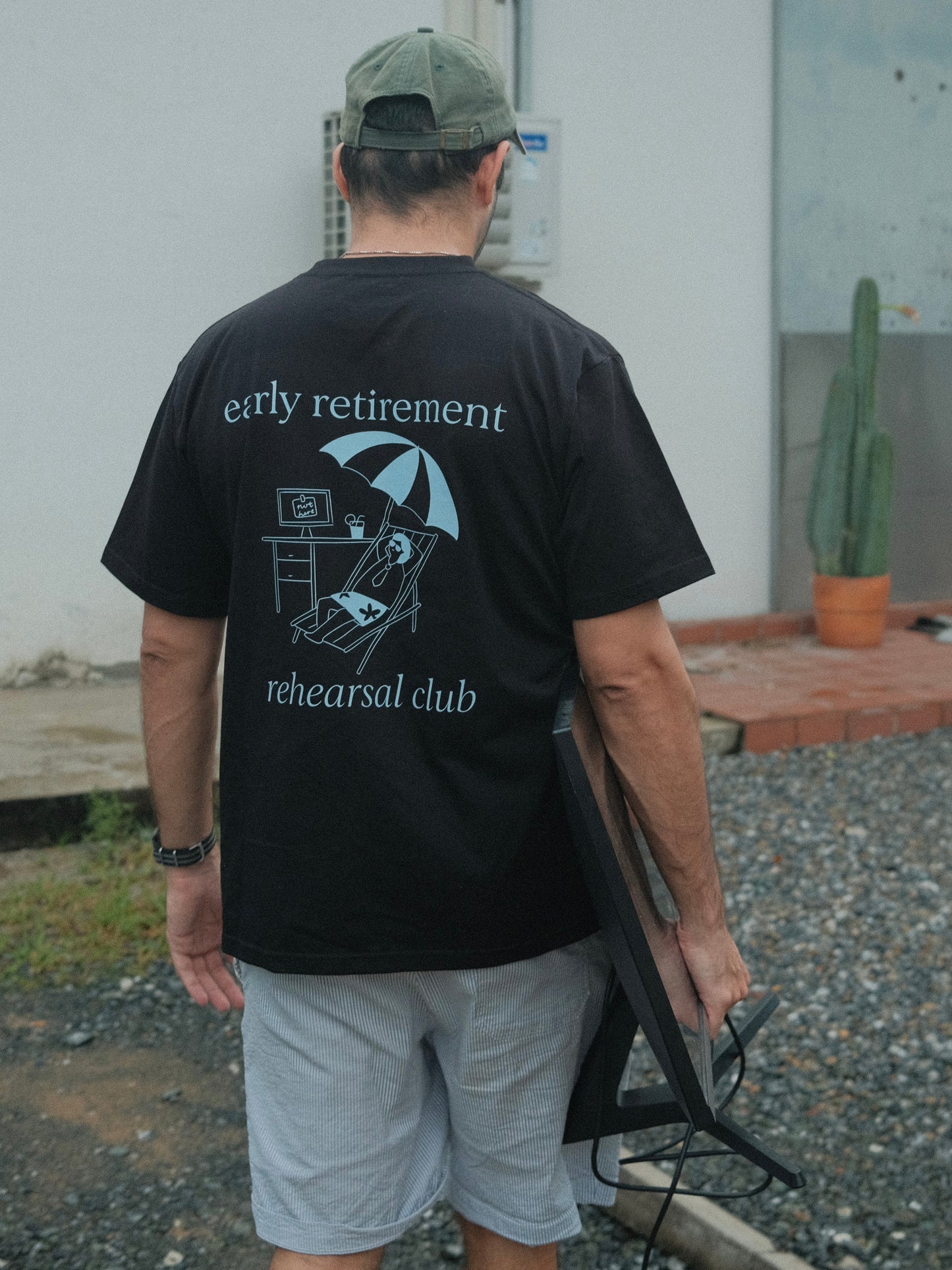Vacationing - Early retirement rehearsal club graphic T-shirt