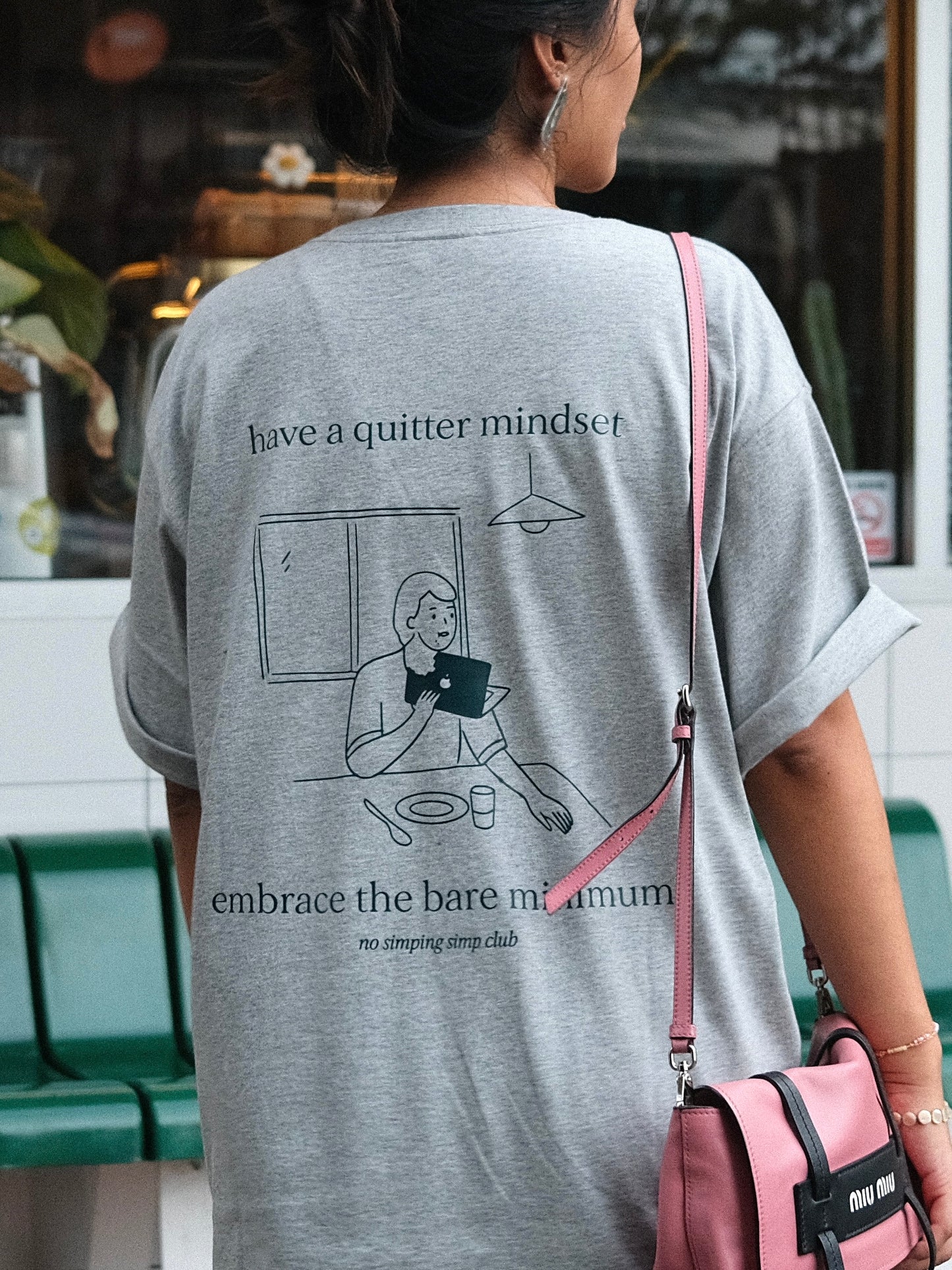 Quitter mindset T-shirt - breakfasting