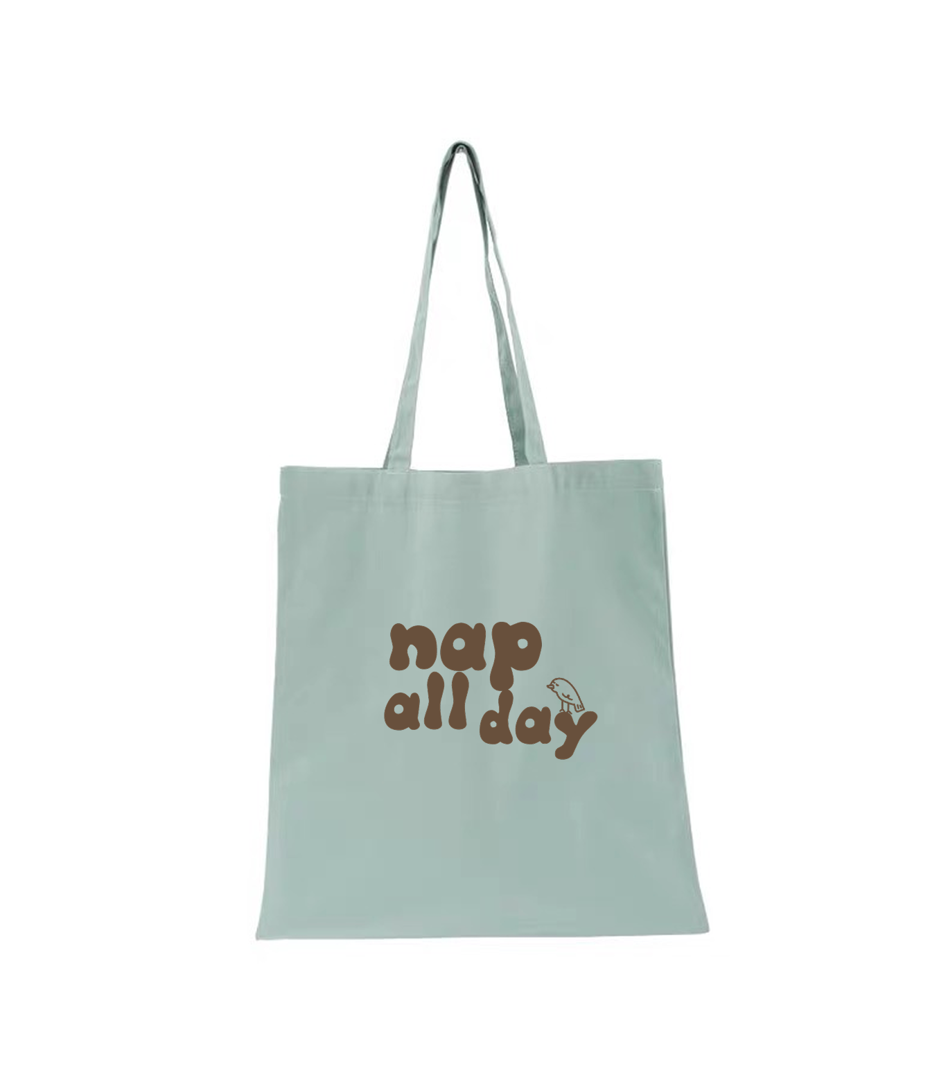 "Nap all day" cotton tote bag