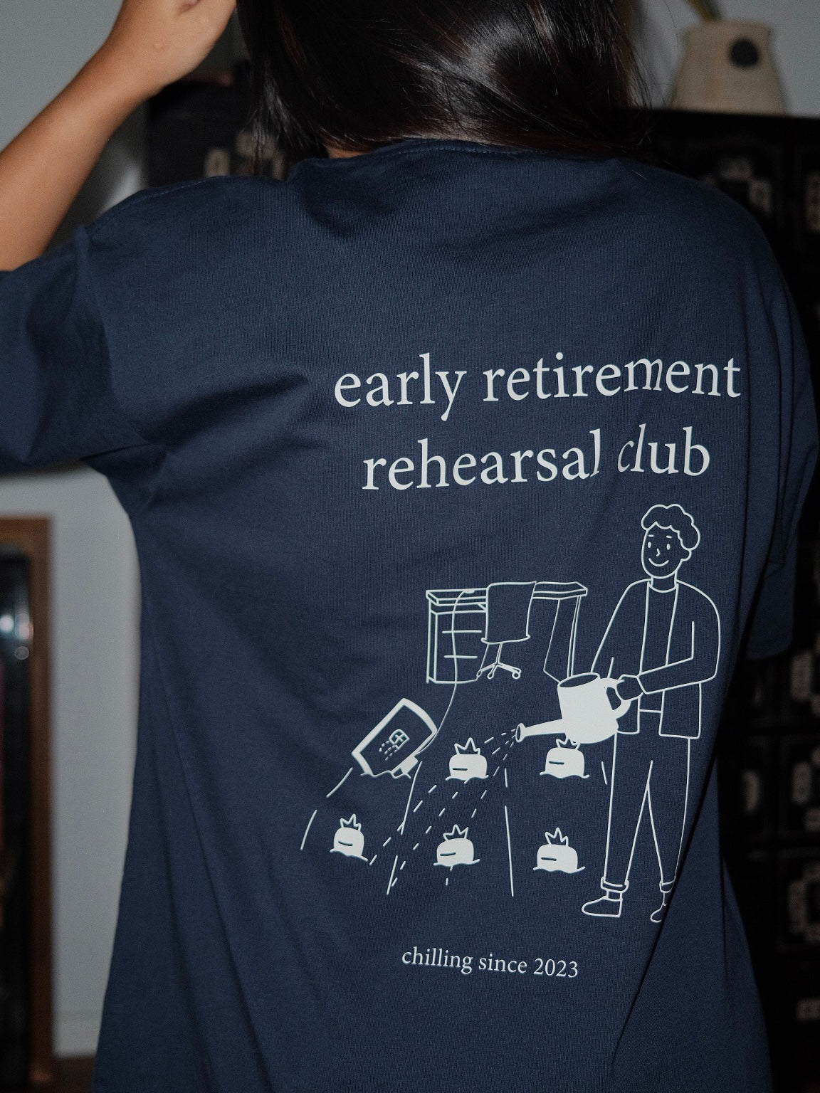 Farming - Early retirement rehearsal club graphic T-shirt