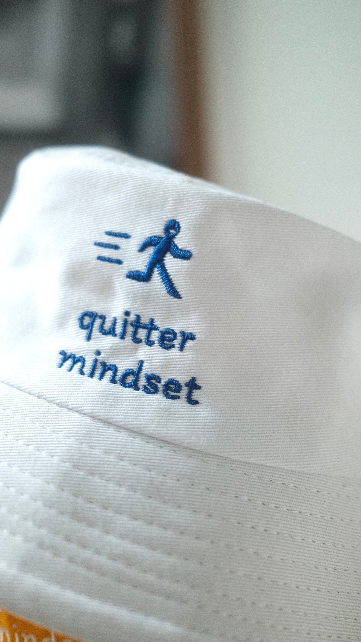 ‘Quitter mindset' embroidery bucket hat
