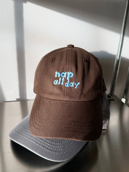 "Nap all day" embroidery cap (Pre-order)