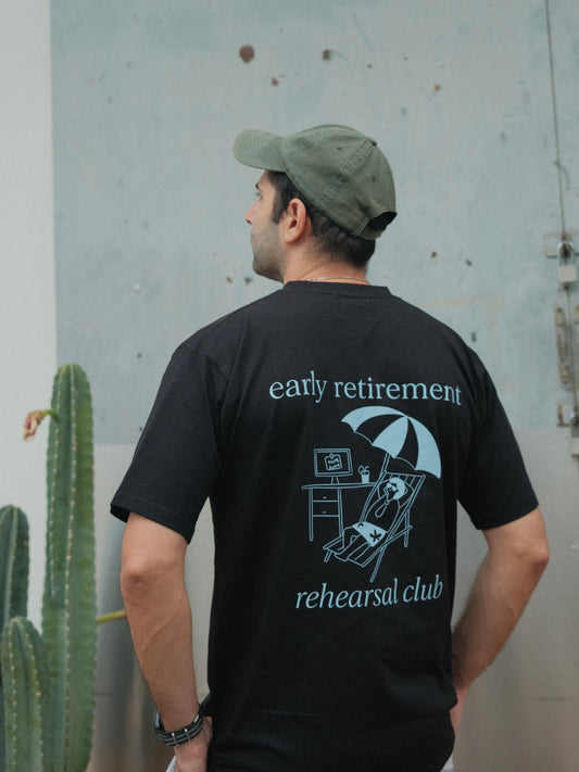 Vacationing - Early retirement rehearsal club graphic T-shirt