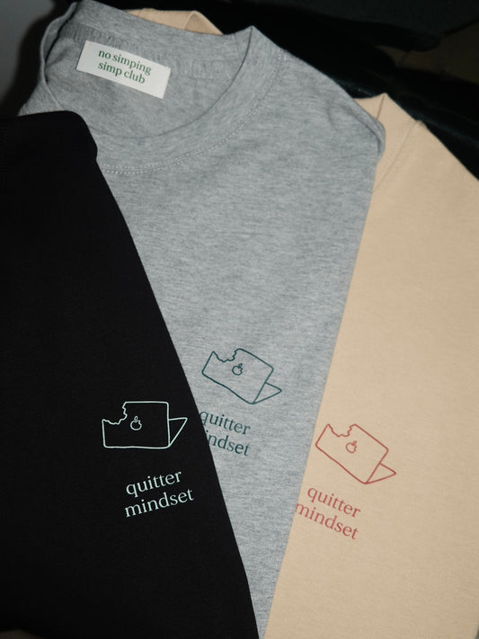 Quitter mindset T-shirt - breakfasting (pre-order)
