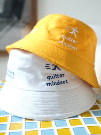 ‘Quitter mindset' embroidery bucket hat