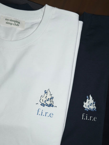 financially irresponsible retire early(f.i.r.e) graphic T-shirt (pre-order)