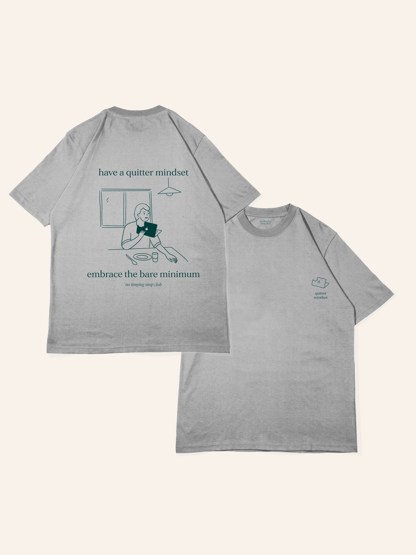 Quitter mindset T-shirt - breakfasting (pre-order)